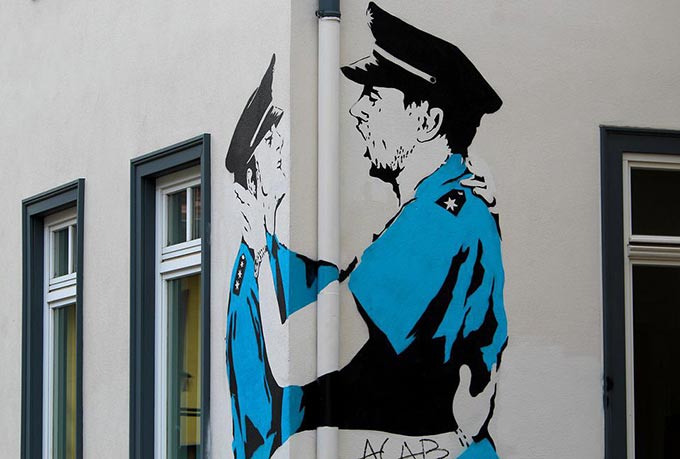 Straßenkunst Graffiti Thüringen